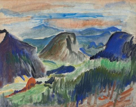 Erich Heckel - Blick ins Tal (View into the Valley)