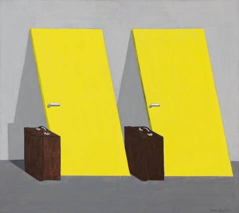 Thomas Huber - Untitled (The painting with the yellow doors)