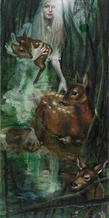 Andrea Lehmann - Rehe sammeln (collecting deers)