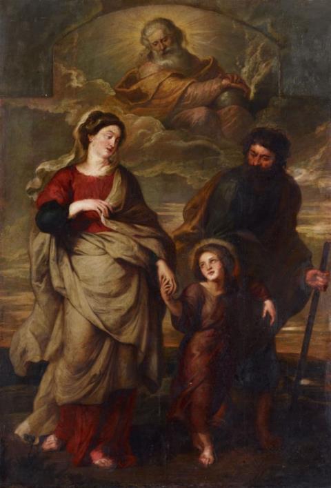 Peter Paul Rubens, Werkstatt - DIE RÜCKKEHR DER HEILIGEN FAMILIE AUS ÄGYPTEN