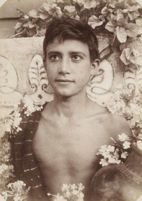 Wilhelm von Gloeden - Portrait of a boy. Portrait of a girl.