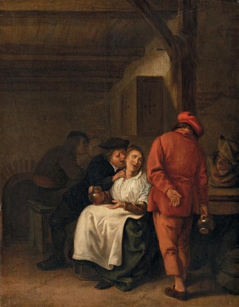 Jan Miense Molenaer - INTERIOR WITH LARGE FIGURE