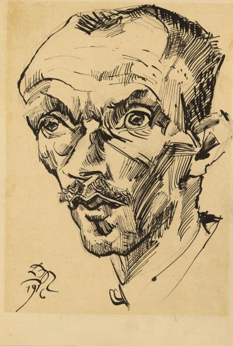 Ludwig Meidner - Bildnis eines Mannes (Portrait of a Man)
